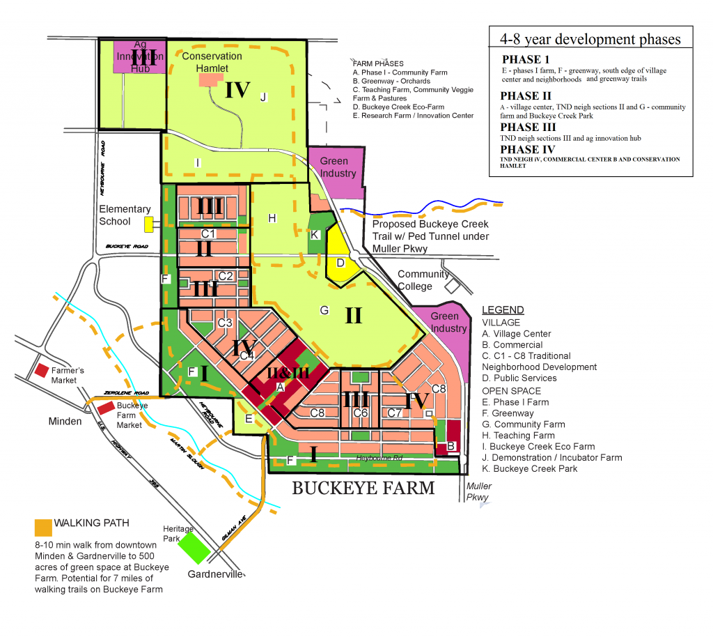 Map of Buckeye Farms at Park Ranch development phases